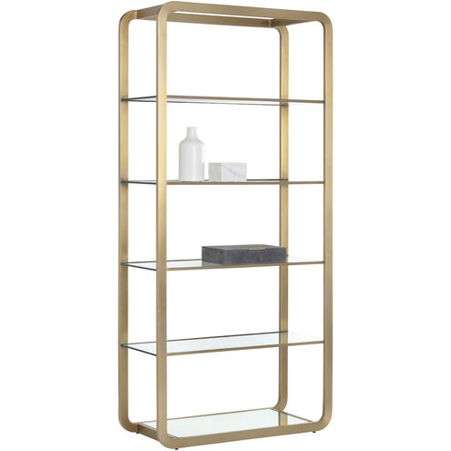 Ambretta Gold / Clear Bookcase, Large